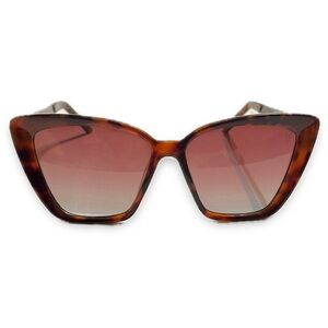 Frye Pauline Tortoise Cat Eye Sunglasses - Brown Gradient